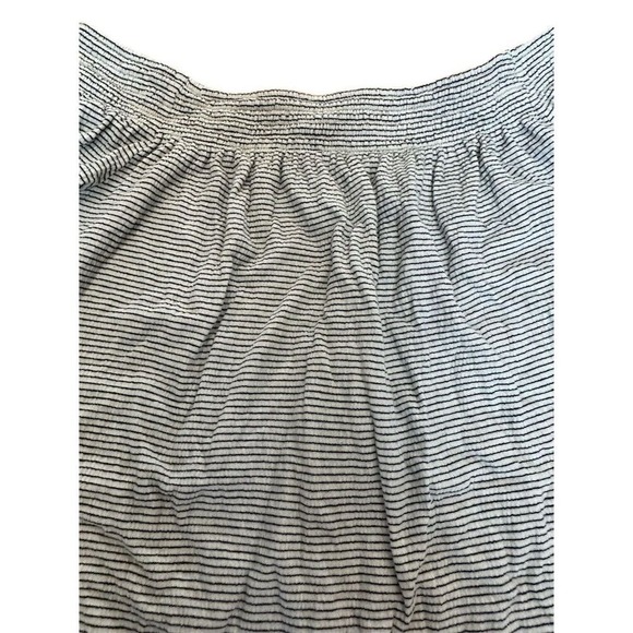 Lucky Brand Women's XS Black Striped Off-The-Shoulder Blouse‎ - Picture 4 of 5